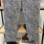 Talbots  Mid-Rise Paisley Print Cotton Dress Pant Trouser, 8 Photo 5