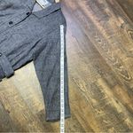 Flax  Black 100% Linen Jacket Tunic Womens Small Oversize Lagenlook Button Blazer Photo 9