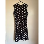 Shelby & Palmer Vintage Y2K  Womens Black Polkadot TieWaist Midi Dress sz XL 90's Photo 3