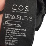 COS  Black Long Sleeve Pocket Tunic Dress Size Large Minimalist Contemporary Photo 11