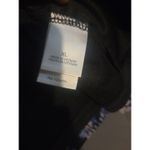 Emma James Embellished V-Neck, Women's XL Tunic Top, Blue Abstract Print, Beads Photo 5