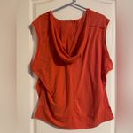 Free People FP Movement Orange Asymmetrical Sleeveless Hooded Muscle Tee XS Photo 1