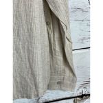 Orvis New Women's Taupe Tan Stripe Linen Button Down Shirt Size Small Photo 5