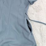 Wilfred  Juin Wide Leg Jumpsuit Short Sleeve Belted Full Length Slate Blue Size 2 Photo 8