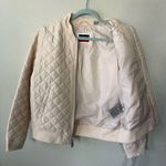 Levi's Diamond Quilted Bomber Jacket in Cream Womens Size L NWT Photo 4