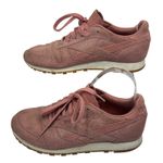 Reebok Classic Leather Sneakers Pink Suede Snake Emboss Women US 7 EU 37.5 Mauve Photo 8