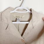 Melrose Collectibles petite vintage patch pocket boxy linen blazer size 8p Photo 53