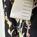 Free People NWT Hilary Printed Top Long Sleeve Black Combo Women's Size Medium Photo 4