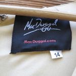 Mac Duggal NWT  Floral Tea Length Dress Sequin Beaded Gold Size 14 Photo 11