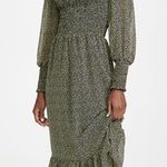 cupcakes and cashmere Demi Floral Smocked Dress M Green Size M Photo 8