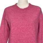 Massimo Dutti  Alpaca Wool Blend Women's Pink Sweater Size S Cozy Warm Soft Photo 1