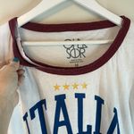 Chaser Italia Blocked Jersey Vintage T Medium White Red Green Photo 5