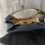 Lou Taylor Vintage Ruched Crossbody Bag Black & Gold Photo 11