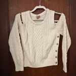 Anthropologie  Pilcro Cutout Fisherman Sweater XS Photo 1