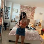 Denim Mini Skirt Blue Photo 1