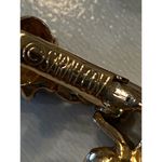 Vintage 70's Signed Sarah Coventry Faux Fire Opal Pearl Empress Clip On Earrings Photo 5