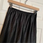 Victoria's Secret Vtg Y2K Victoria’s Secret Black Satin Skirt Lace Trim Sz Medium Tulip Photo 5
