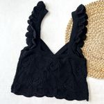 Chelsea and Violet  Black Crochet Tank Top Photo 4