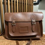 Cambridge Satchel Co Double Buckle Chestnut Brown Leather Crossbody Bag Project Photo 3