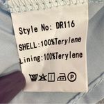 Exlura ‎ Chiffon Open Tie Back Ruffle Hem Dress Blue Medium Photo 12