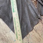 Tahari ASL faux leather blazer draped shawl jacket size‎ 2 Brown Photo 6