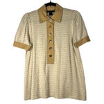 Marc by Marc Jacobs • Tan/Metallic Button Down Photo 0