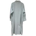Vintage Miss Elaine Light Blue Collar Embroidered Zipup House Coat Feminine M Size M Photo 4