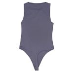 Babaton  Aritzia purple grey high neck snap button bodysuit women’s size medium Photo 1