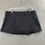 Lululemon  Pace Rival Skirt Skort Black Athletic Tennis Athleisure Golf Women 12 Photo 1