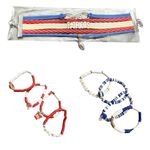 New England Patriots NFL Charm Bracelet (9) Bundle Friendship Love Infinity Red Photo 0