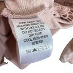 Adrianna Papell  Pink Mauve Lace Lined Long Sleeve Sweatshirt Blouse Size L Photo 5