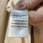 Le lis Collection Women's Long Sleeve Brown Trim Crop Top Square Neck Beige Photo 4