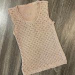 ZARA gold knit tank top Photo 0