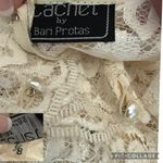 Vintage Cachet by Bari Protas Cream Lace long sleeve circle skirt dress size S Photo 11