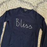 J.Crew GUC Bliss Wool Blend Navy Sweater Photo 3