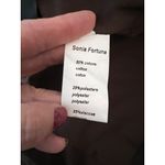 Vintage Sonia Fortuna Firenze Made in Italy Womens Brown Blazer With Gold Button Size 40 Photo 9