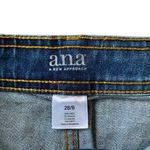 a.n.a  women's 28 (6) blue denim midi button up casual jean skirt Photo 5