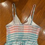 Japna  Plaid Button-Front Tiered Dress – Pastel Boho Cottagecore (Size S) Photo 5