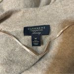 Charter Club  Luxury Cashmere Tan Open Front Cardigan Sweater Medium Neutral Photo 5