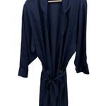 Victoria's Secret  Gold Label Navy Blue Intimates Robe Women's Size Medium M Photo 6