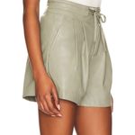 Revolve Blank NYC Size 31 Faux Leather Maybell Short in Joyous Shout Mint NWT Photo 5