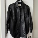Wilfred aritzia ganna vegan leather shirt jacket Photo 0