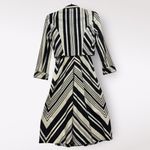 VTG 70s Eleanor Brenner ILGWU Dress Jacket 2 Piece 3/4 Striped Belt Posh Preppy Black Size 6 Photo 6