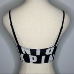 PINK - Victoria's Secret PINK VICTORIA’S SECRET Ultimate Unlined Bralette XS Black White Graphic Photo 5