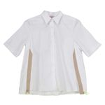 820 I‎ Caliban Women's Short Sleeve Button Up Shirt Dress Size 40 Medium White Photo 0