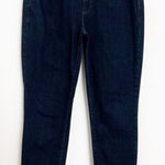 Eileen Fisher Dark Wash Mid Rise Blue Skinny Leg Jeans Stretch Casual Size 6 Photo 0
