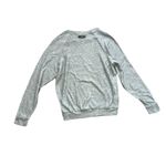 Obey NWT Propaganda Silver Lining Metallic Raglan Pullover Sweater | Silver XXS Photo 1