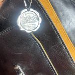 Patricia Nash  Leandra Black Tan Leather Tribal Weave Flap Crossbody bag Photo 7