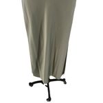 BHLDN Cali Satin Cowl-Neck Midi Slip Dress Moss Green Size US 4 Photo 3