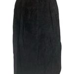 Savannah Black Suede Leather Skirt Size 8 Photo 0